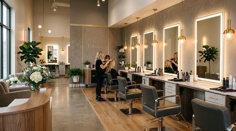 Illustration of Gloss Salon Debeaute, beauty salon in The Dalles, OR
